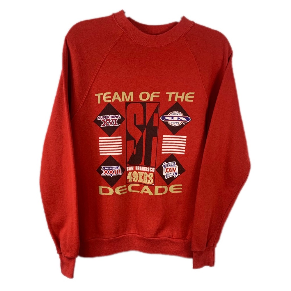 1990 San Francisco 49ers Super Bowl Vintage Crew